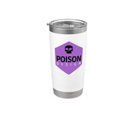 Veleno Design Viola Logo Grunge Bicchiere termico in acciaio inox doppia parete