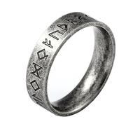 VELESAY Acciaio Inossidabile Anello Vintage Gotico Vichingo Nordico Rock Biker Punk