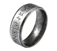 VELESAY Acciaio Inossidabile Uomo Anello Vintage Gotico Vichingo Anello Viking Rune Anello Nordico Vichingo Anello Rock Biker Punk Anello