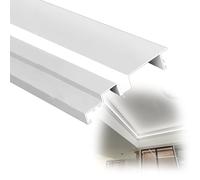 veletta led soffitto Battiscopa Con Illuminazione A Strisce Bianche, Modanature Per Illuminazione Indiretta, Modanatura A Corona A LED Con Profilo In Alluminio(L 200 cm x W 10 cm)