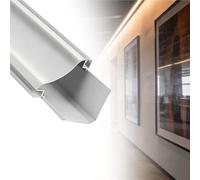 veletta led soffitto Canale Di Illuminazione Con Modanatura A Corona A LED, Battiscopa Con Profilo In Alluminio, Rivestimento Per Battiscopa, Luce Indiretta(L 220 cm)