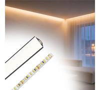 veletta led soffitto Modanatura Della Luce Di Rivestimento Del Soffitto A LED, Canale Di Luce Lineare A Indiretta, Battiscopa Corridoio/cucina/teatro/ufficio
