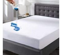 Velfont - Coprimaterasso 3 in 1, antiacaro, impermeabile ed ultra traspirante, bianco, 180 x 200
