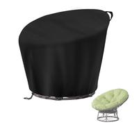 Velfree Papasan, copertura per poltrona lounge, impermeabile, resistente ai raggi UV, antivento, in rattan, per sedia a dondolo, soggiorno ed esterni, copertura antipolvere - 119 x 89/46 cm
