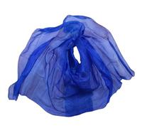 Veli a sciarpa da danza del ventre, Sciarpa da palco tinta fatta a mano in vero velo di danza del ventre in seta multicolore, varie dimensioni(Color 1-ye,M-250x114cm)