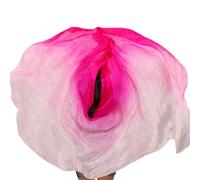 Veli a sciarpa da danza del ventre, Velo di seta for danza del ventre, dimensioni multiple, oggetti scena multicolori, sciarpa a mano, scialle(L Real Silk Veils,300x114cm)