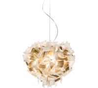 Veli Aurea Lampadario Grande Bianco/Oro Con Cavo Trasparente