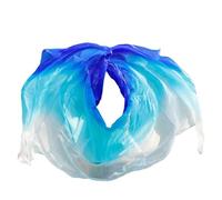 Veli da danza del ventre in seta, Veli di danza del ventre in vera seta multicolori, dimensioni multiple for la pratica dei rave party