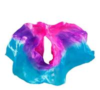 Veli da Danza del Ventre per la Pratica Classico velo di seta da 250*114 cm for danzatrice del ventre, accessorio for spettacoli teatrali, sciarpa a mano, scialle, for costume danza(Style-F,250x114cm)