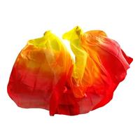 Veli da Danza del Ventre per la Pratica Classico velo di seta da 250*114 cm for danzatrice del ventre, accessorio for spettacoli teatrali, sciarpa a mano, scialle, for costume danza(Style-D,270x114cm)