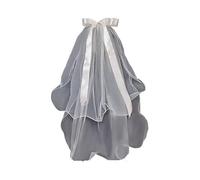 Veli da sposa in pizzo, Velo da sposa cattedrale in tulle di cristallo for bambine, bianco avorio, 0,8 m(White)