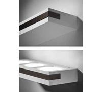 VELIA applique a parete 3 luci attacco GX53 bronzo 35,2cm h.5cm in gesso e alluminio