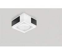 VELIA lampada a soffitto 1 luce attacco GX53 Nera in alluminio e gesso