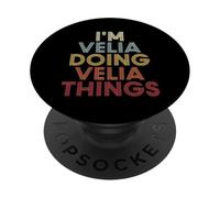 Velia Name Velia Personalized Name First Given PopSockets PopGrip Adesivo