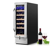 Velieta frigorifero per vino da 12 pollici, mini frigorifero per vino di capacità da 18 bottiglie, refrigeratore per vino professionale integrato o non incorporato con sistemi di controllo della