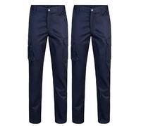Velilla 103001; Pantalone Multitasche; Colore Blu Navy; Taglia 50 (Confezione da 2)