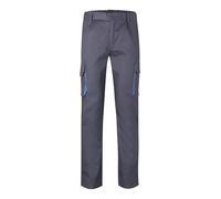 Velilla 103004 - Pantaloni multitasche, Grigio e Celeste, 40