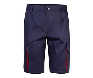 Velilla 103007 Bermuda Bicolor Multitasche, Blu Navy e Rosso, Taglia 36