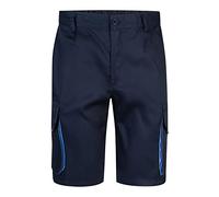 Velilla 103007 Bermuda Bicolore Multi Tasche, Blu Navy e Celeste, Taglia 34