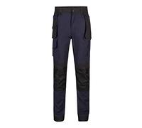 VELILLA 103019S Pantaloni Canvas Stretch Colore Beige Sabbia/Nero Taglia L, Blu Navy E Nero, XXL