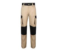 Velilla 103020B; Pantaloni Bicolore Multitasche; Colore Beige Sabbia e Nero; Taglie Europee 42 ; Taglie Italiane 46