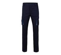 VELILLA 103024s Pantalón Stretch Bicolor Multibolsillos Color Azul Navy Y Celeste Talla 38 Multitasche Blu Taglia Unisex-Adulto
