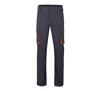 VELILLA 103024s Pantalón Stretch Bicolor Multibolsillos Color Gris Y Naranja Talla 48 Multitasche, Grigio e Arancione, Taglia Unisex-Adulto
