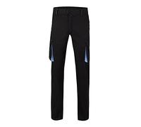 VELILLA 103024s Pantalón Stretch Bicolor Multibolsillos Color Y Celeste Talla 36 Multitasche Nero Taglia Unisex-Adulto