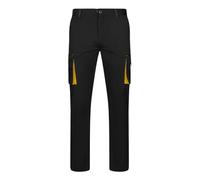 Velilla 103024S Pantalone Stretch Bicolor Multitasche; Nero Giallo Taglia 48