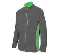 VELILLA 201504; Giacca Pile Bicolor; Colore Grigio e Verde Lime; Taglia 3XL