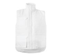 VELILLA 205901 Gilet imbottito multitasche, colore bianco, taglia XXL