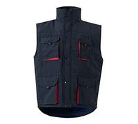 Velilla 205902 Gilet imbottito bicolore multi-tasca; colore