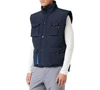 Velilla 205902 Gilet imbottito bicolore multitasche blu navy e celeste, taglia L