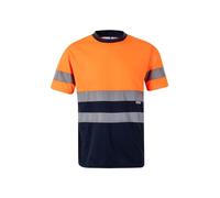 VELILLA 305506 - Maglietta tecnica bicolore, alta visibilità arancione L