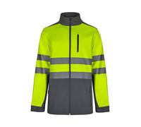 VELILLA 306006, Giacca Soft Shell Bicolor, Grigio e Giallo Fluor, S