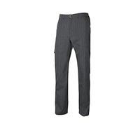 VELILLA 403008 - Pantaloni da cucina a quadri, multitasche, colore: nero a quadri, taglia S