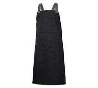 Velilla (404211B) Grembiule Salopette Canvas Bicolore, Nero/Grigio, Taglia Unica