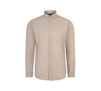 VELILLA 405017S Camicia a maniche lunghe stretch uomo, colore beige chiaro, taglia S, Beige Chiaro, S