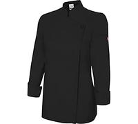 Velilla 405203TC; giacca da cucina da donna, con cerniera; nero; taglia 44