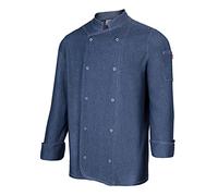 Velilla 405207 64 XS - Giacca da cucina denim con automatici denim scuro taglia XS
