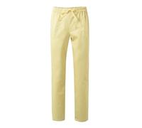 Velilla 533001 Pantaloni Pigiama con Nastri, Giallo chiaro, 4XL