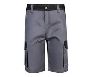 VELILLA - Bermuda Bicolore Multitasche 103021B Uomo, Grigio e Nero., 22