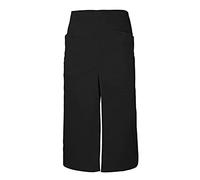 Velilla Grembiule lungo con apertura e tasche unisex adulto, Nero, Taglia unica