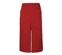 Velilla Grembiule lungo con apertura e tasche unisex adulto, Rosso corallo, Taglia unica