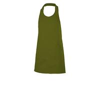 Velilla Grembiule tipo salopette corto e abbottonato, unisex, da adulto, verde cacciatore, Taglia unica