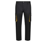 VELILLA Pantaloni da uomo, Nero e Giallo, 52