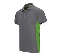 VELILLA - Polo Bicolor Manica Corta 180 g/m2 105504 Uomo, Grigio e verde lime, XL