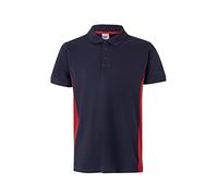 VELILLA Polo Bicolore a Maniche Corte, Colore Blu Navy e Rosso, Taglia S Corta, S Unisex-Adulto