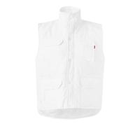 Velilla Serie 108 - Gilet multitasche trapuntato (Taglie M) colore bianco