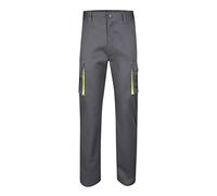 Velilla Stretch Bicolore Pantaloni, Grigio (Giallo Fluo), 38